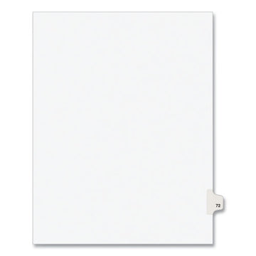 Avery® Preprinted Legal Exhibit Side Tab Index Dividers, Avery Style, 10-tab, 72, 11 X 8.5, White, 25-pack, (1072) freeshipping - TVN Wholesale